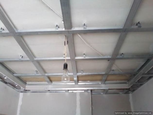 Двухуровневый потолок из гипсокартона – пошаговая инструкция.
