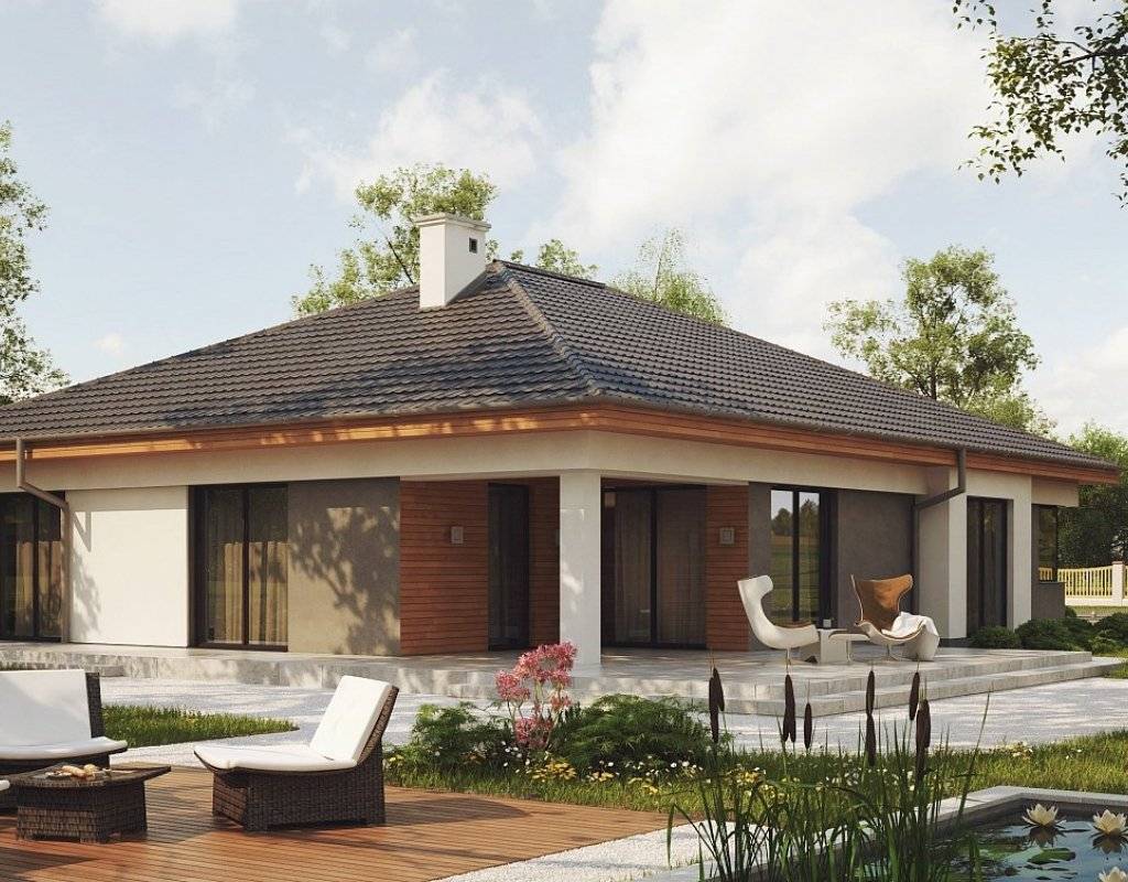 Проект одноэтажного дома с террасой: современные идеи и дизайнерские решения