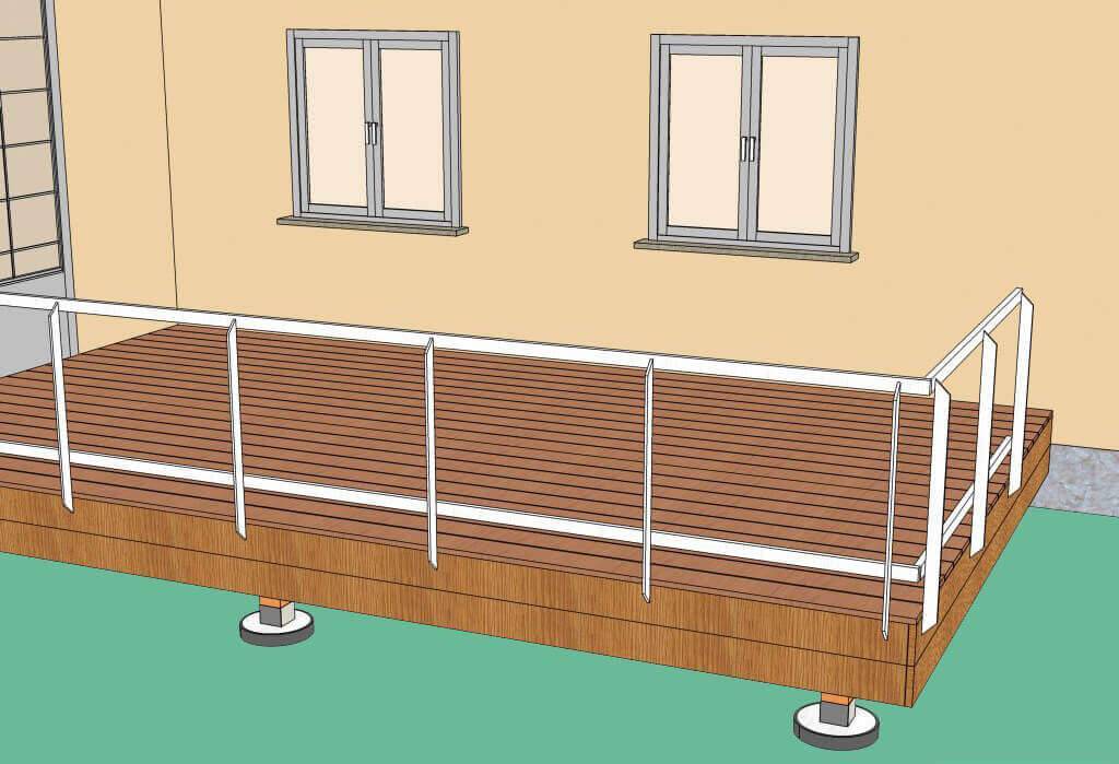Ограждения для террасы и балкона – варианты устройства + инструкция