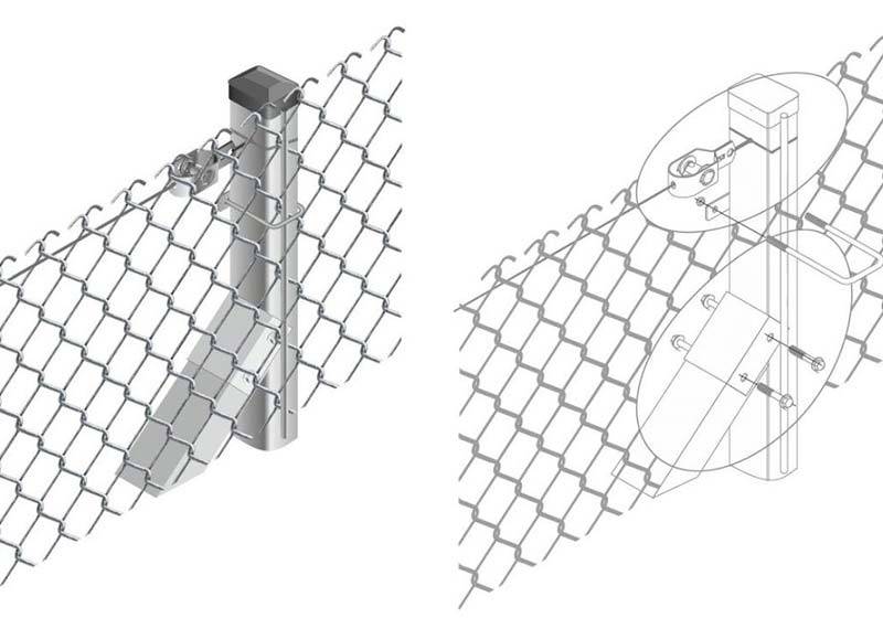 Как соединить сетку рабицу между собой на заборе фото пошагово
