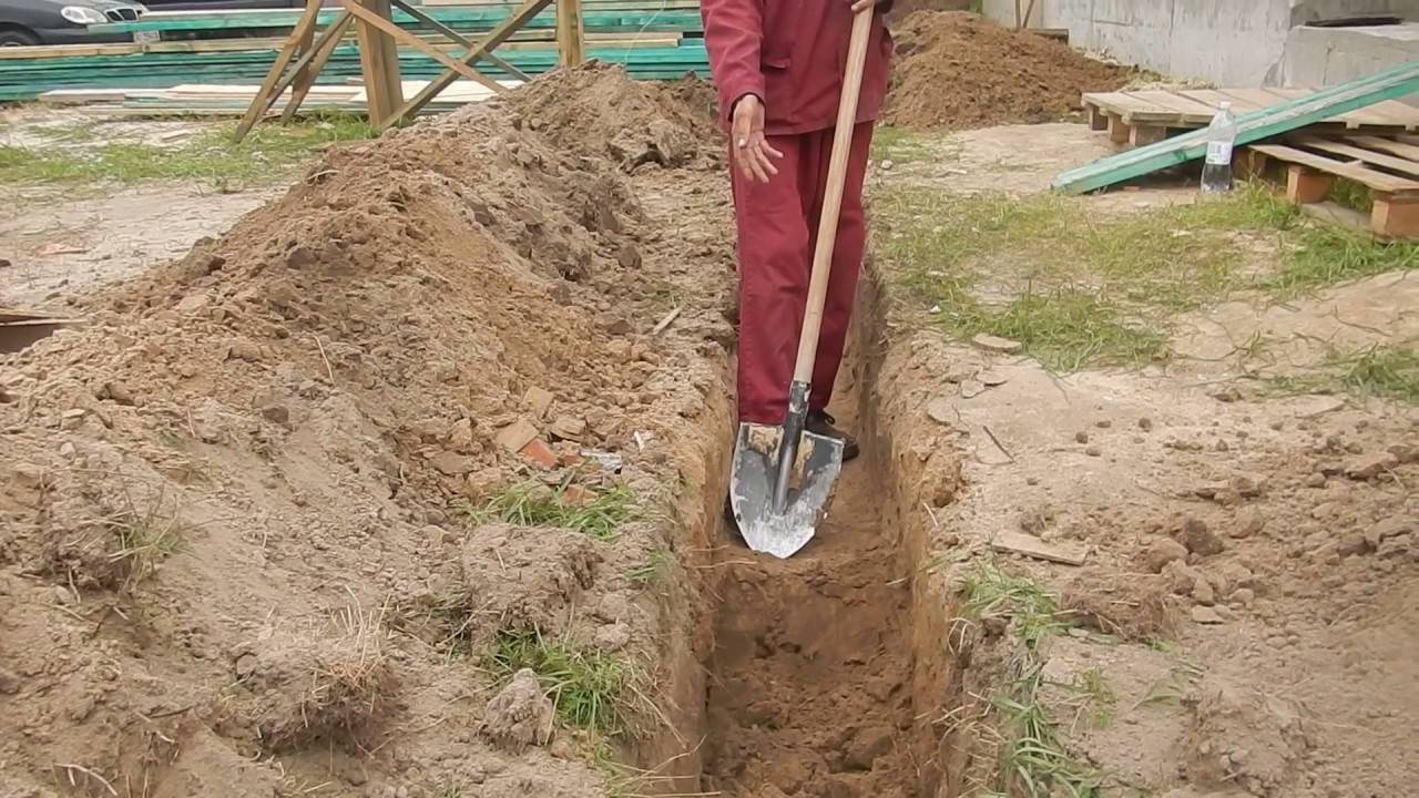 Сколько стоит выкопать траншею под водопровод вручную - отделка дома своими руками