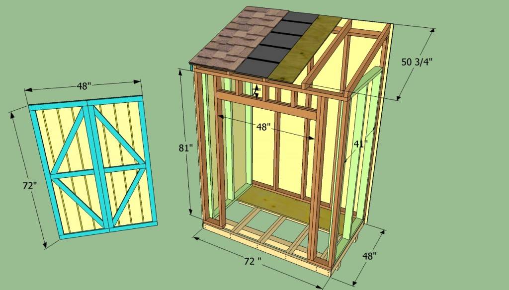 Строительство каркасного сарая с односкатной и двускатной крышей своими руками? пошаговая инструкция +видео