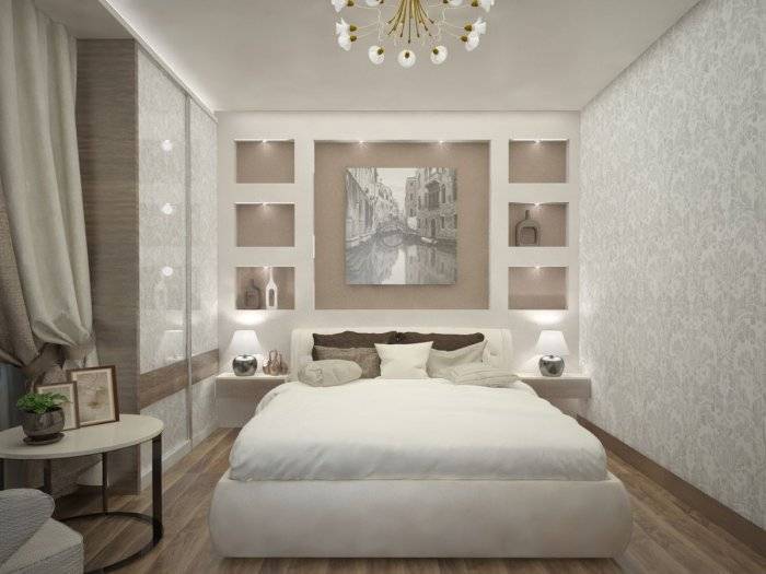 Ниша в спальне (46 фото): как оформить нишу из гипсокартона над кроватью, дизайн интерьера в восточном стиле - mildhouse.ru