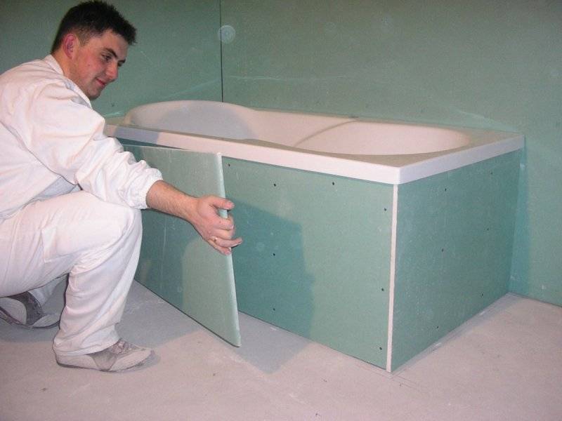 Гипсокартон в ванной: особенности применения влагостойких моделей гипсокартона в ванной