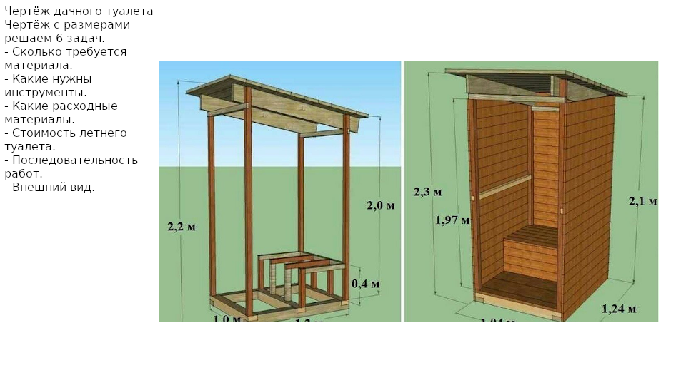 Как построить туалет на даче своими руками поэтапно из досок без фундамента фото для начинающих