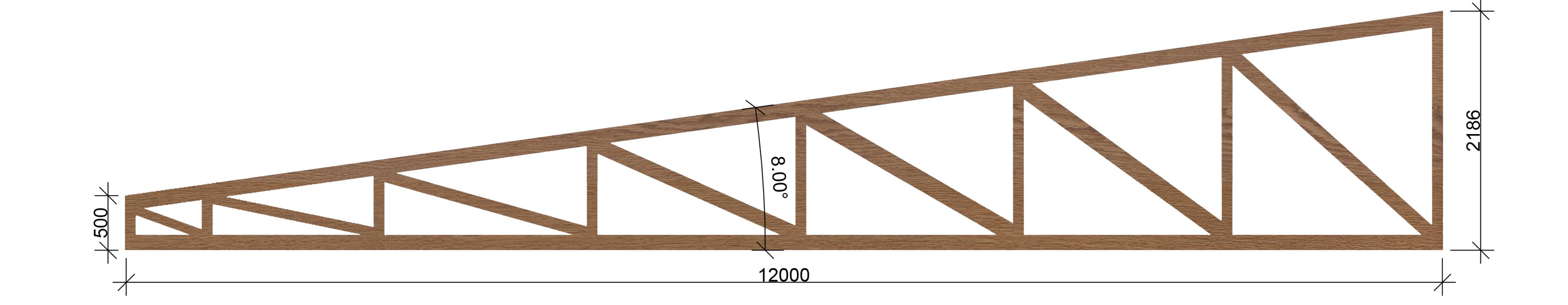Ферма для односкатной крыши: деревянная и из металлических профильных .
