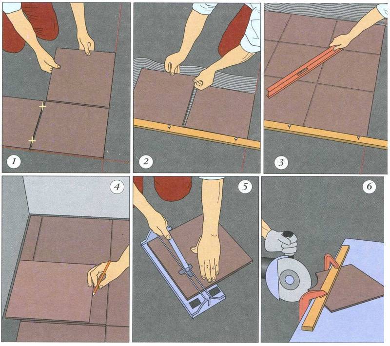 Укладка плитки на пол по диагонали своими руками: пошаговая инструкция