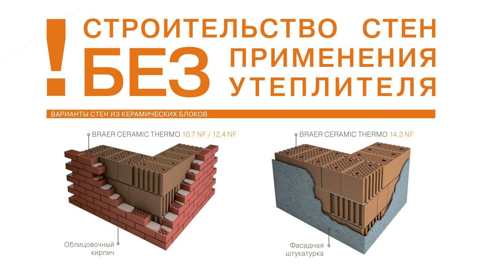 Описание и характеристики керамических блоков браер