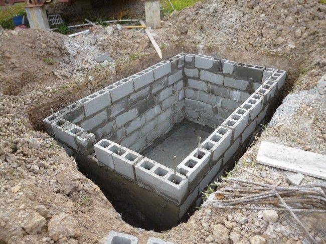 Строительство погреба и подвала из керамзитобетонных блоков