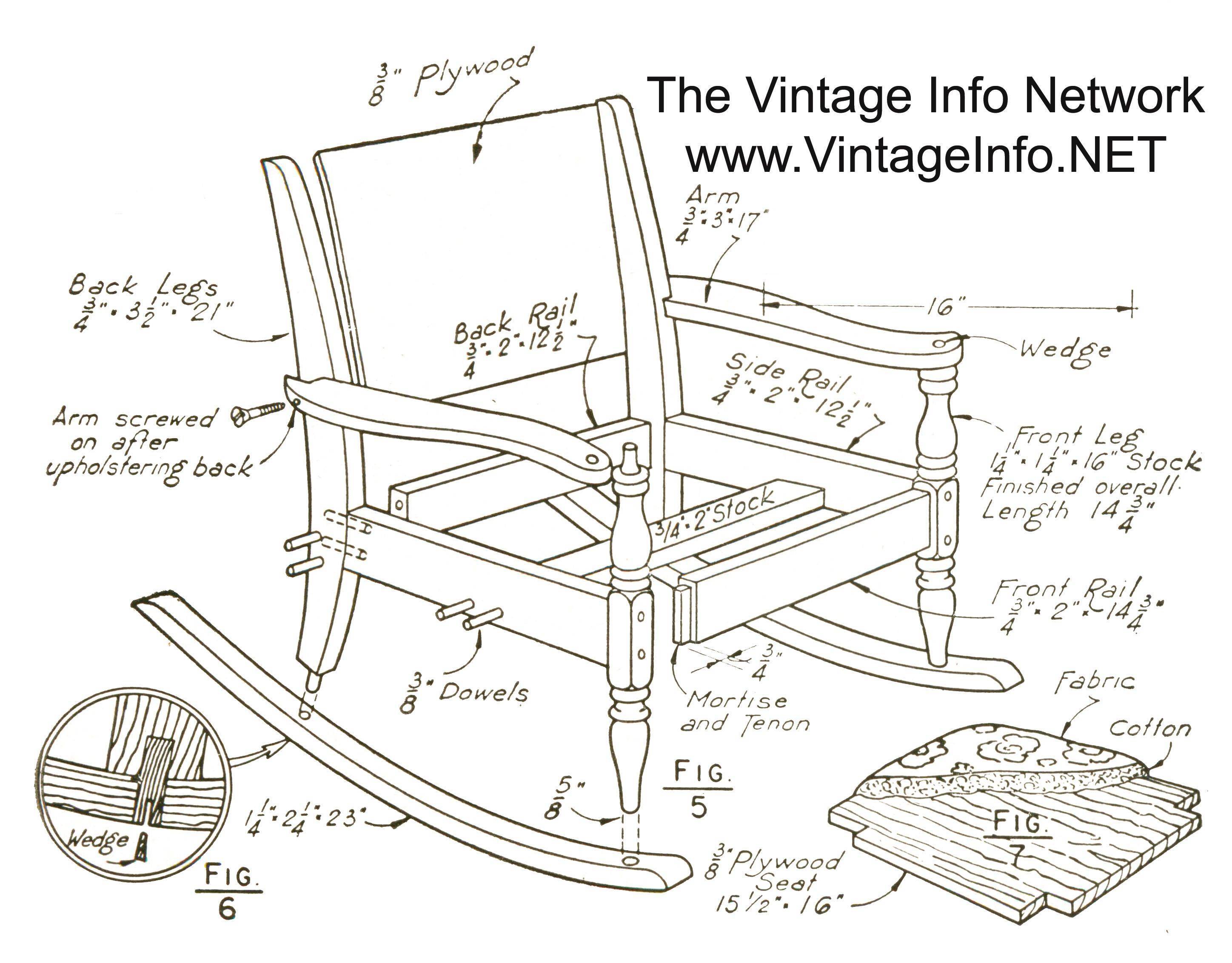 Кресло-качалка своими руками - несколько доступных вариантов из дерева с чертежами – ремонт своими руками на m-stone.ru