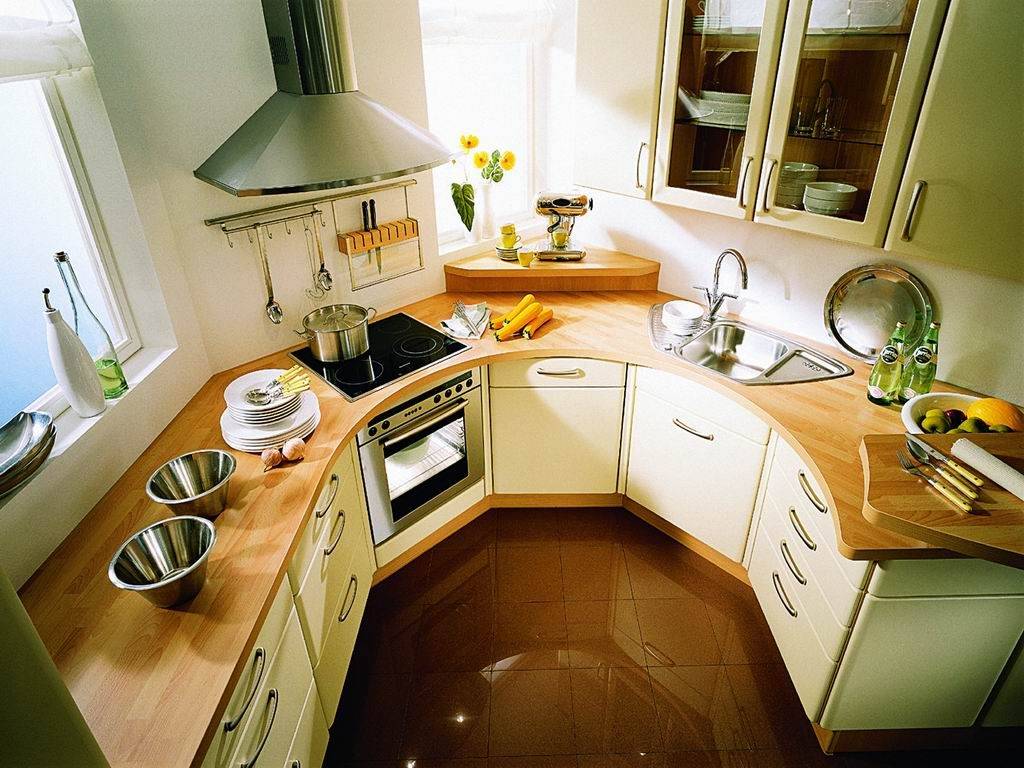 Элементы кухонной мебели для малогабаритной кухни в квартире или доме