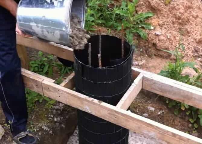 Возведение столбчатого фундамента для каркасного дома своими руками