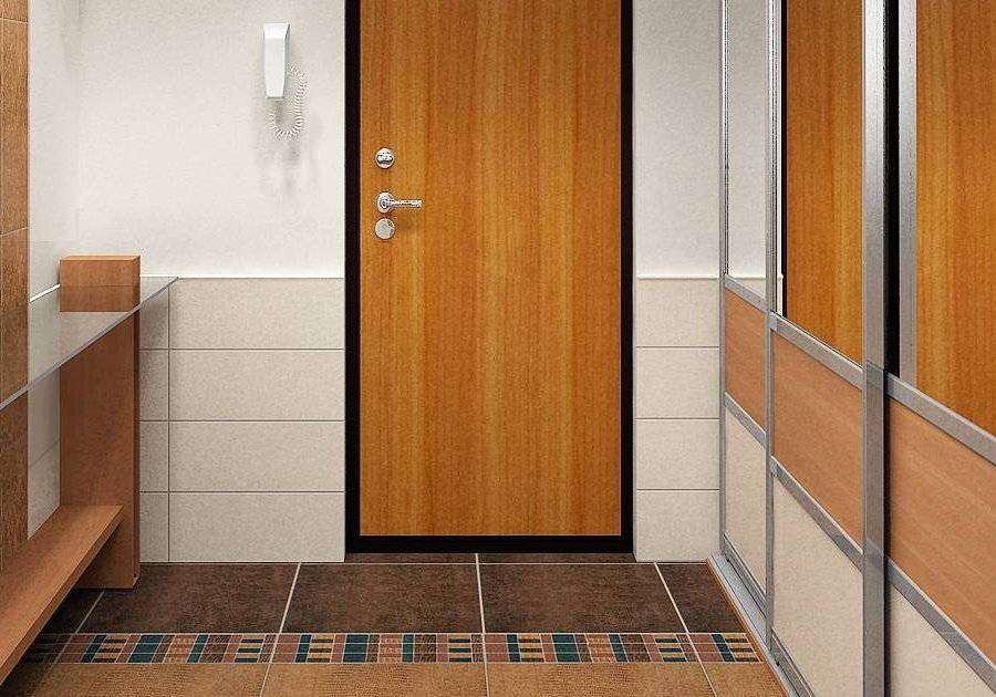 Как положить плитку у входной двери?