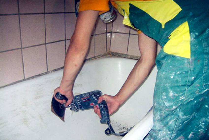 Несколько способов отремонтировать чугунную ванну своими руками, с фото и видео