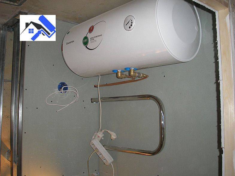 Как установить водонагреватель если стены из гипсокартона