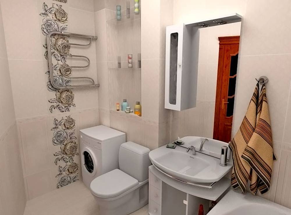 Маленькая ванная комната в хрущевке: дизайн, 16 фото