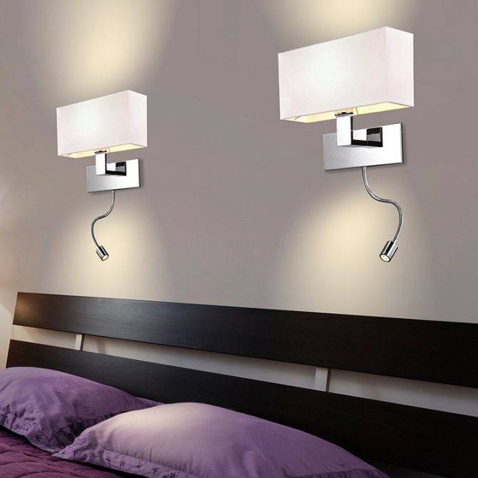 Бра над кроватью в спальне: правильный выбор и виды, подроб ламп и особенности светильников