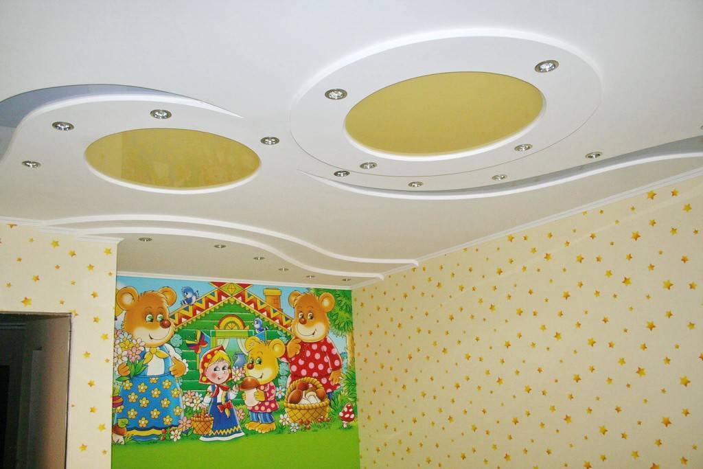 Гипсокартонные потолки в детскую - 11 фото