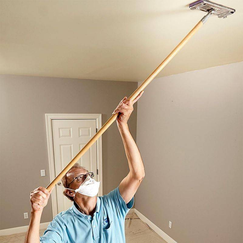 Как побелить потолок своими руками