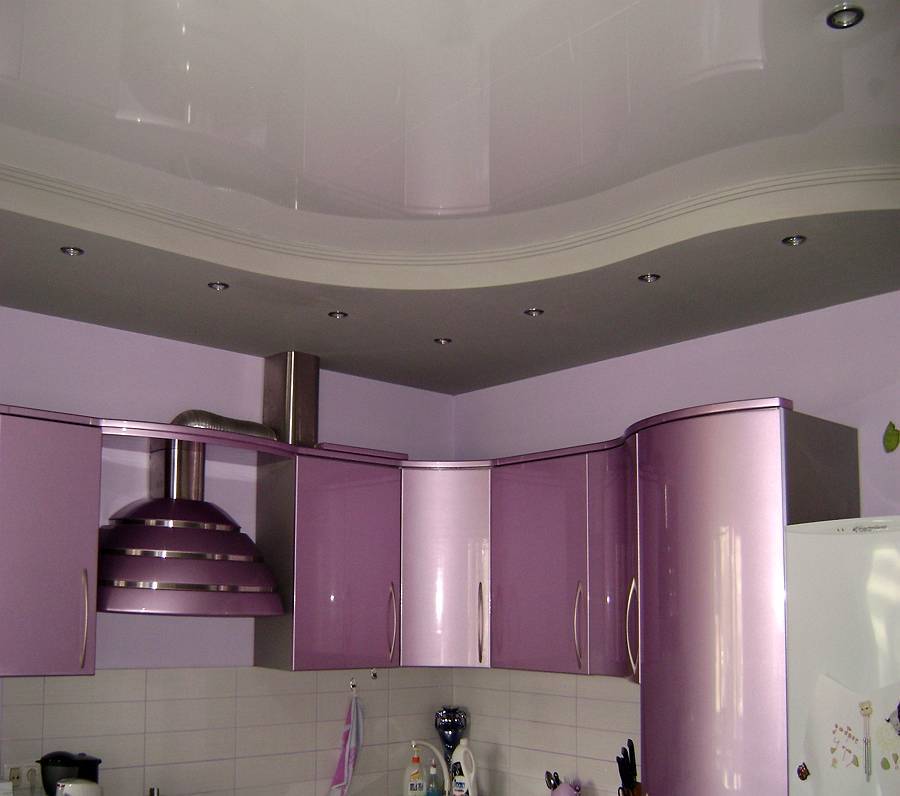 Потолок из гипсокартона на кухне - 100 фото красивых потолочных конструкций и их монтаж