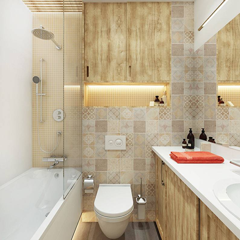 ?дизайн маленькой ванной комнаты: план оформления?(49 фото)
