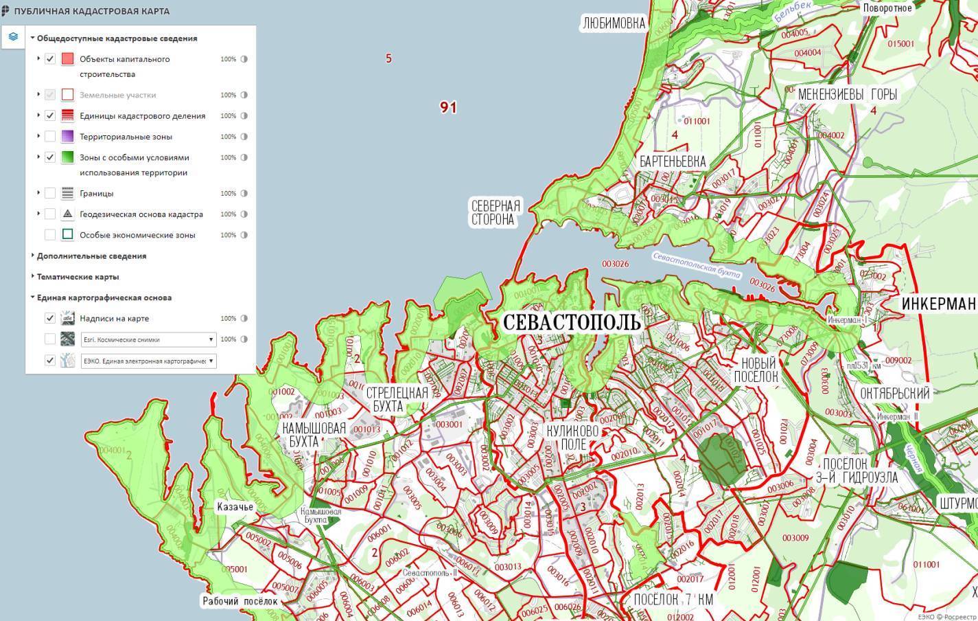 Публичная кадастровая карта: как найти участок или свободную землю