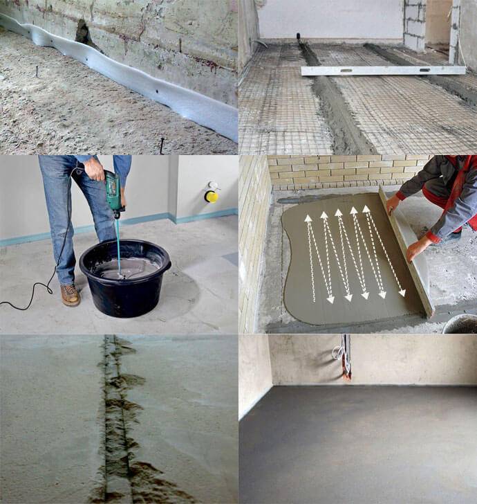 Как залить теплый пол бетоном: виды и этапы стяжки?