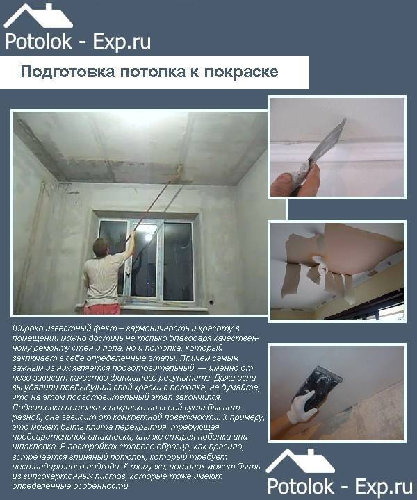 Побелка потолка мелом своими руками - инструкция