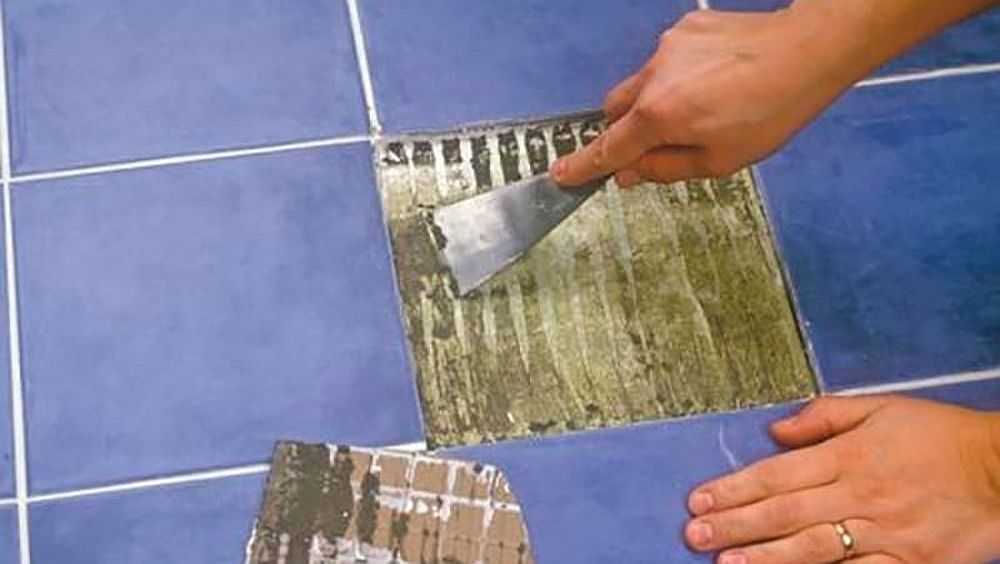 Как заменить одну разбитую плитку на полу или стене в ванной комнате