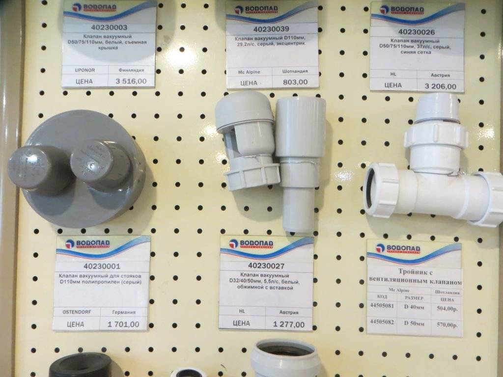 Вакуумный клапан для канализации – важный элемент для защиты от неприятных запахов
