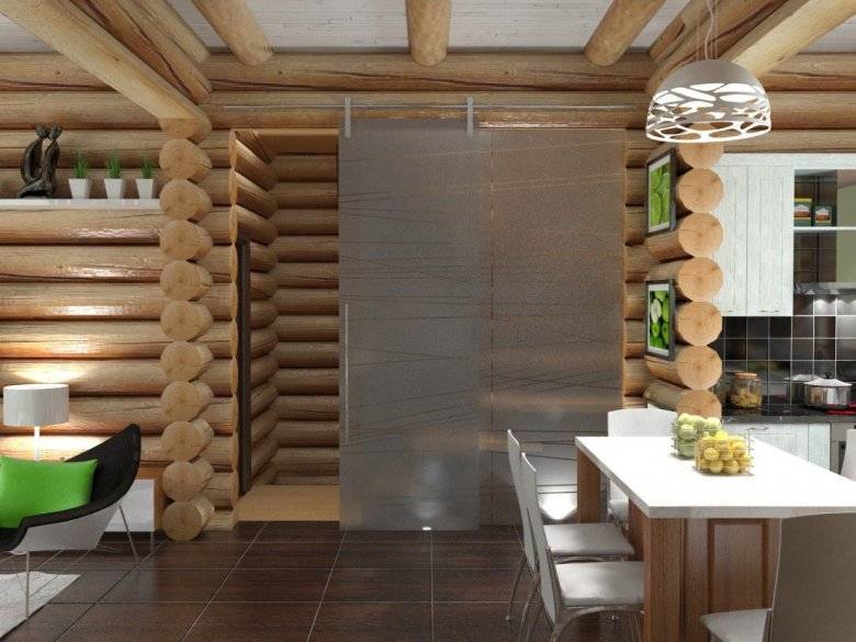Дизайн дома из бревна внутри – как оформить интерьер бревенчатого сруба.