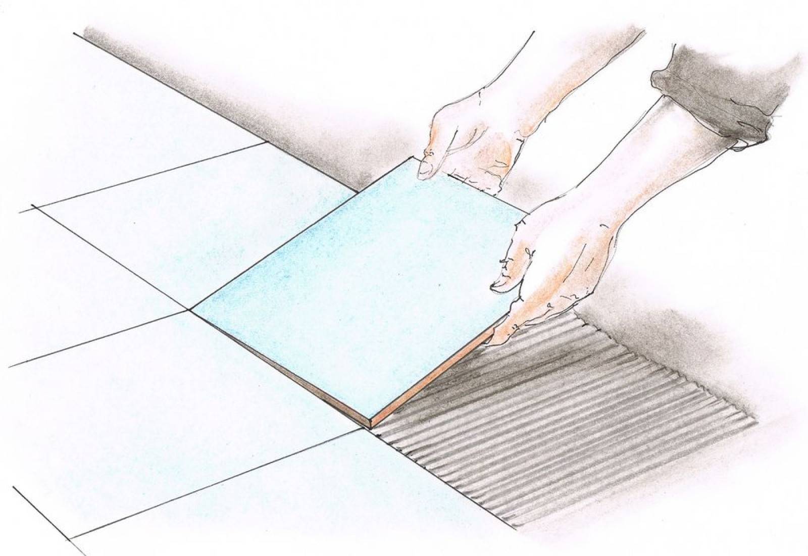 Укладка керамогранита на пол своими руками - иллюстрированная пошаговая инструкция