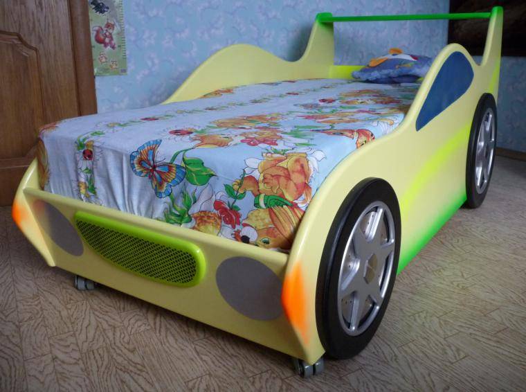 Как сделать кровать-машину. как сделать детскую кровать в виде машины самостоятельно. детская машина в виде кровати своими руками: создание чертежа, создание макета, покраска и сборка.информационный строительный сайт |