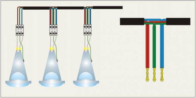 Установка точечных светильников в подвесной потолок — схемы соединения, расчёт количества ламп