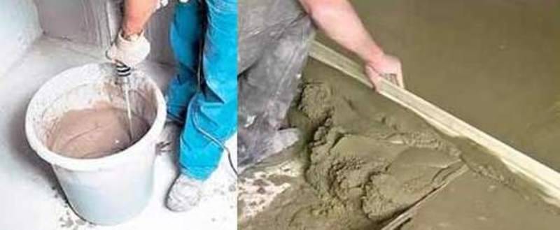 Технология выполнения цементно-песчаной стяжки