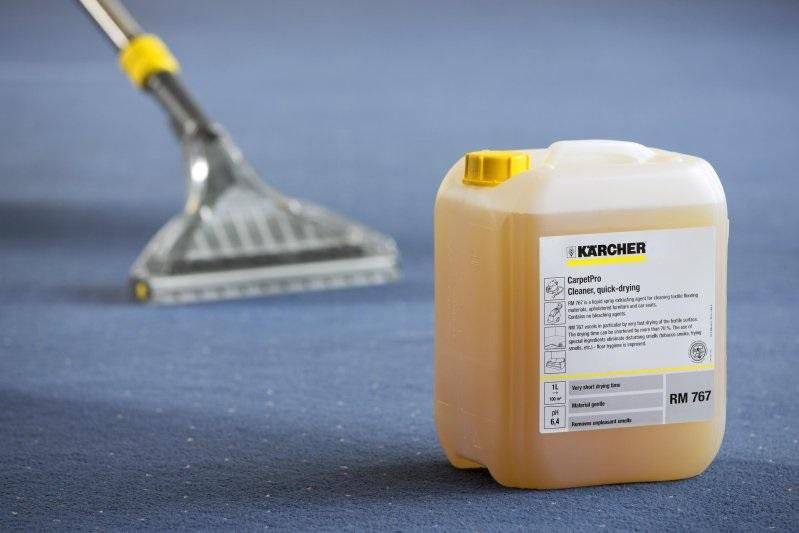 Средства для моющих пылесосов: обзор шампуней
