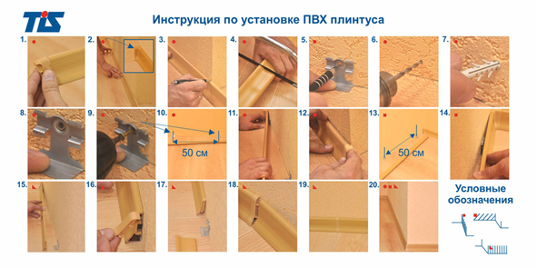 Как установить деревянные плинтуса на пол