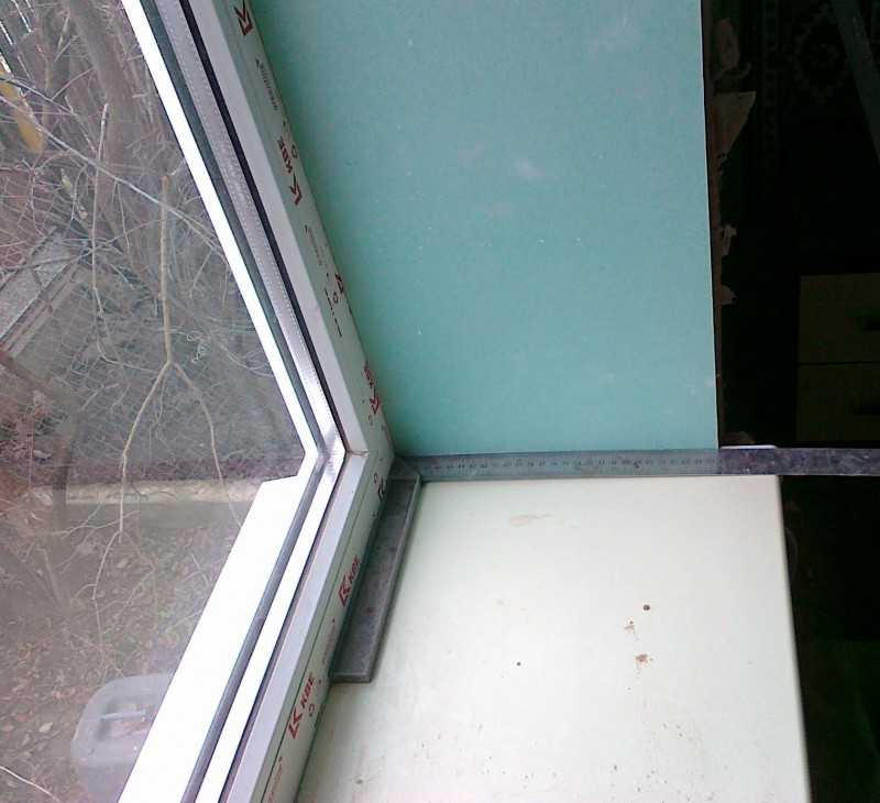 Установка откосов из гипсокартона на окне