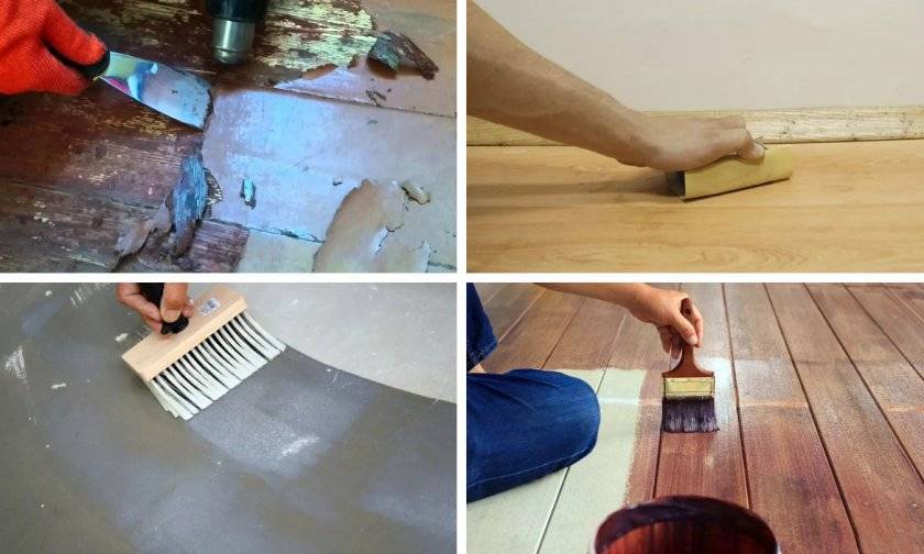 Покраска деревянного пола — инструменты, материалы и порядок действий