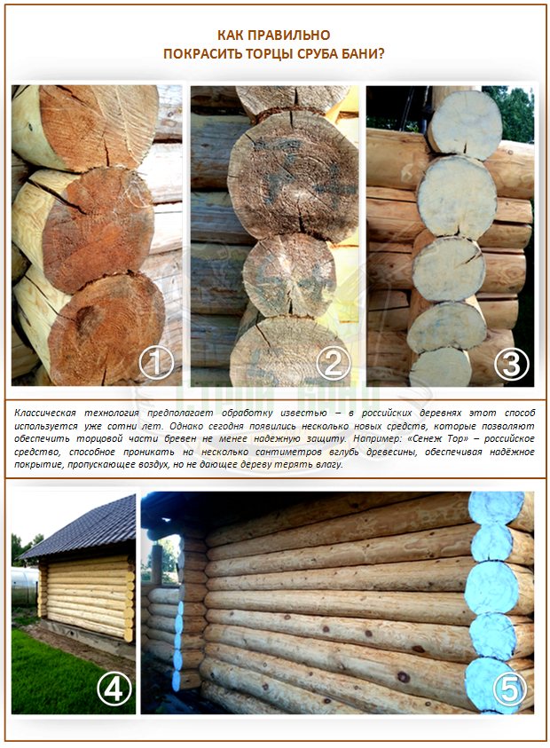 Обработка деревянной бани своими руками