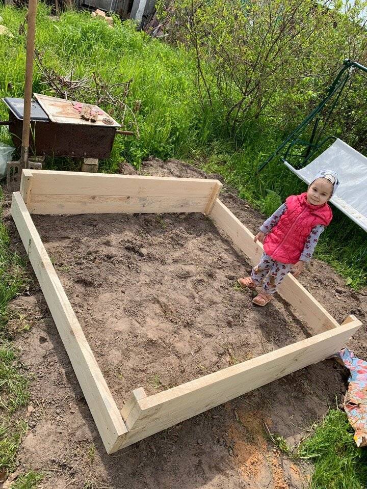 Как сделать деревянную песочницу своими руками – территория для детского творчества на даче