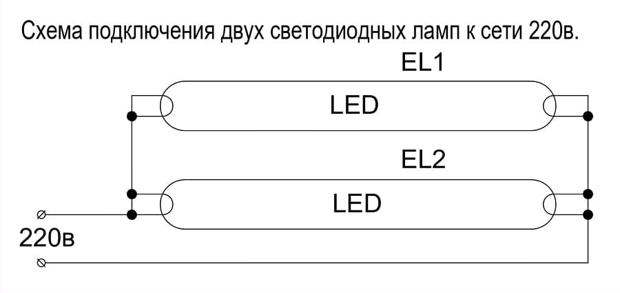 Как заменить люминесцентные лампы на светодиодные: схема переделки светильника