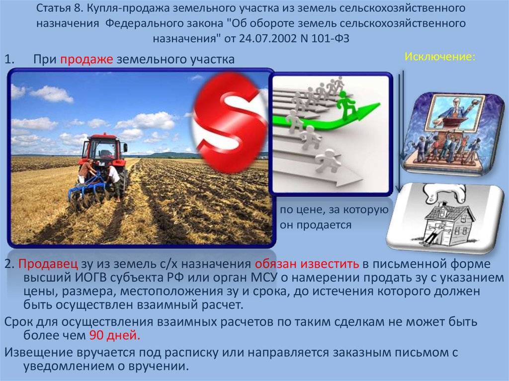 Покупка земли сельскохозяйственного назначения: кто имеет преимущественное право на приобретение участка, а также нюансы сделки с государством и частным лицом