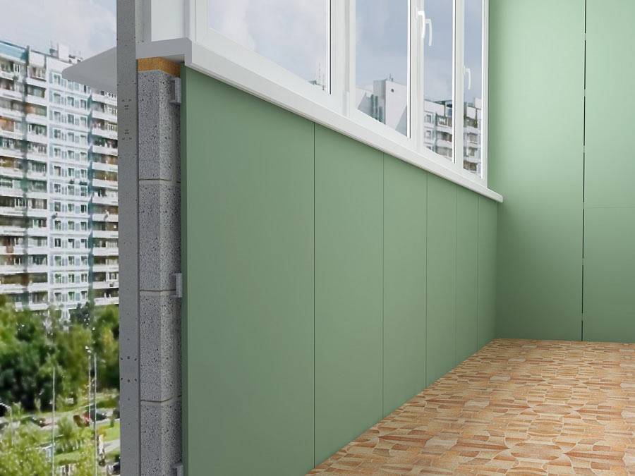 Можно ли на балконе использовать влагостойкий гипсокартон