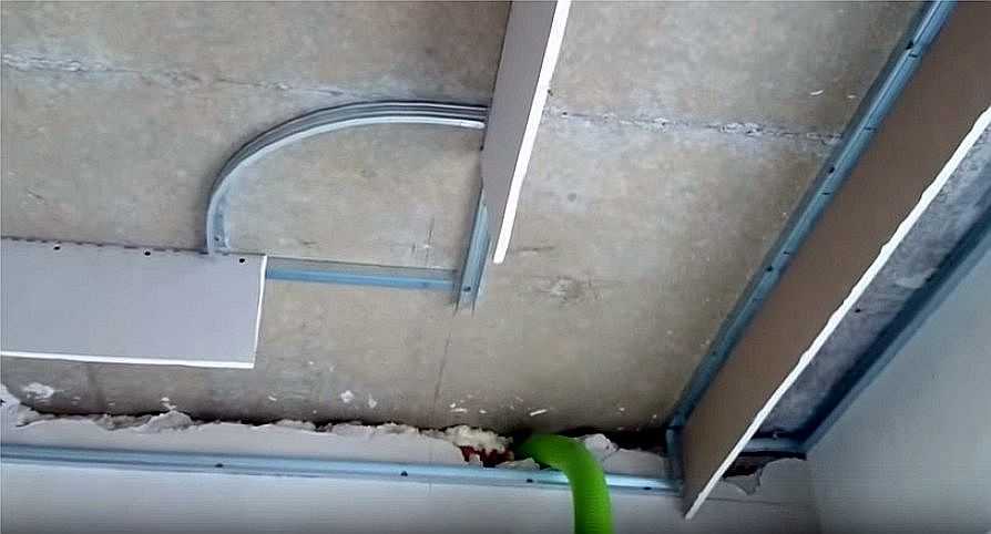 Как сделать короб из гипсокартона на потолке