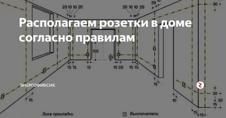 На какой высоте от пола устанавливать розетки и выключатели?