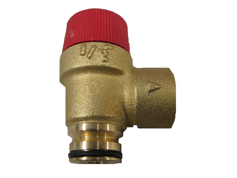 Предохранительный клапан с регулировкой давления для котла в системе отопления