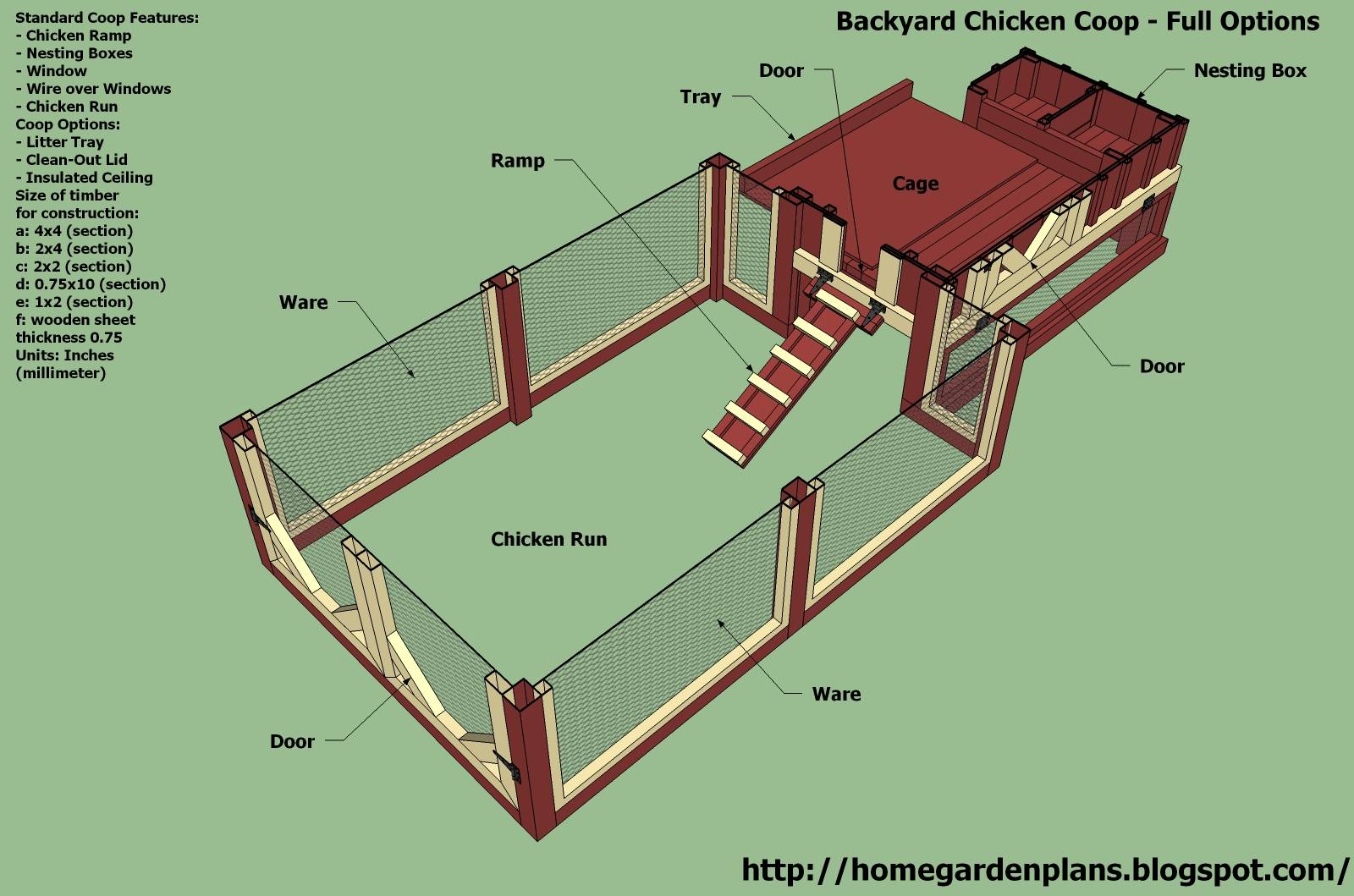 Планировка курятника на 20 кур