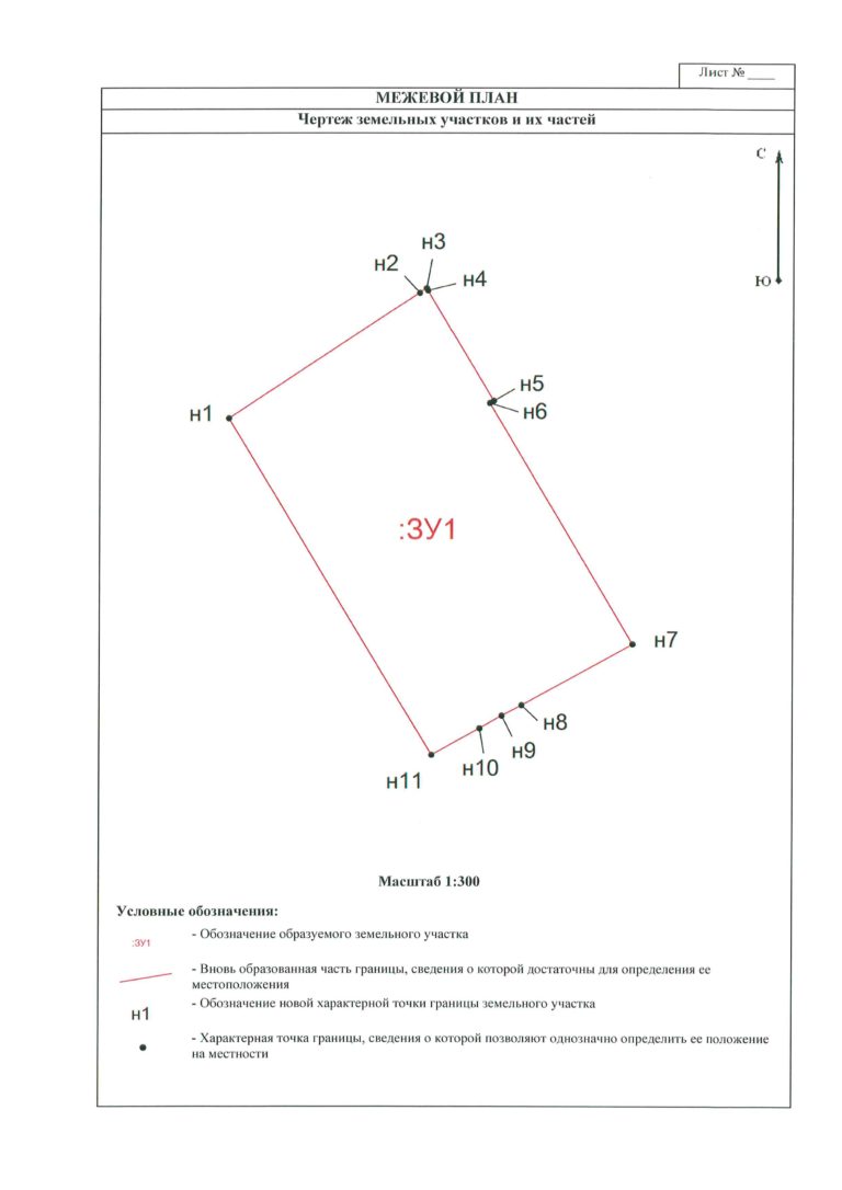 Межевальный план земельного участка