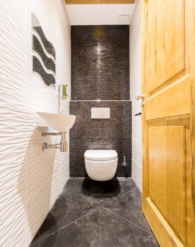 Дизайн маленькой туалетной комнаты для больших достижений